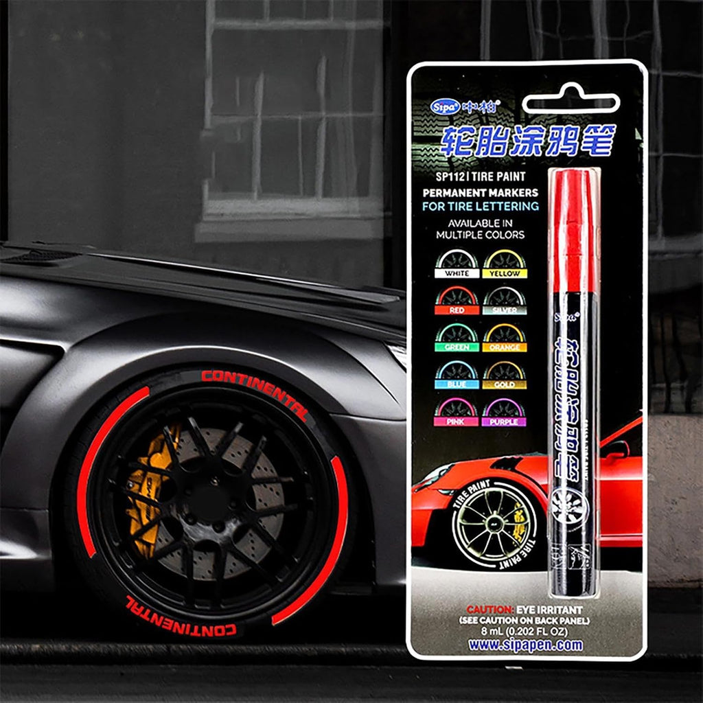 Tire Marker Paint Pen - Tire Paint Pen | Auto Tire Waterproof Pen | Tire Lettering Marker Paint Pen | Fast Drying Pen For Cards Tires | Courtyard Wooden Fences, Canvas Shoes