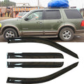 4pcs Original Shatterproof Side Window Wind Deflector Tape on Sun Rain Guards by Deebior