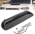 KUAFU Front Upper Hood Scoop Sport Hood Compatible with 2010-2022 Toyota 4Runner & 2012-2015 Toyota Tacoma Bulge Insert Upgrade Air Flow Scoop Kit Replacement for TO1231103 - Unpainted Black