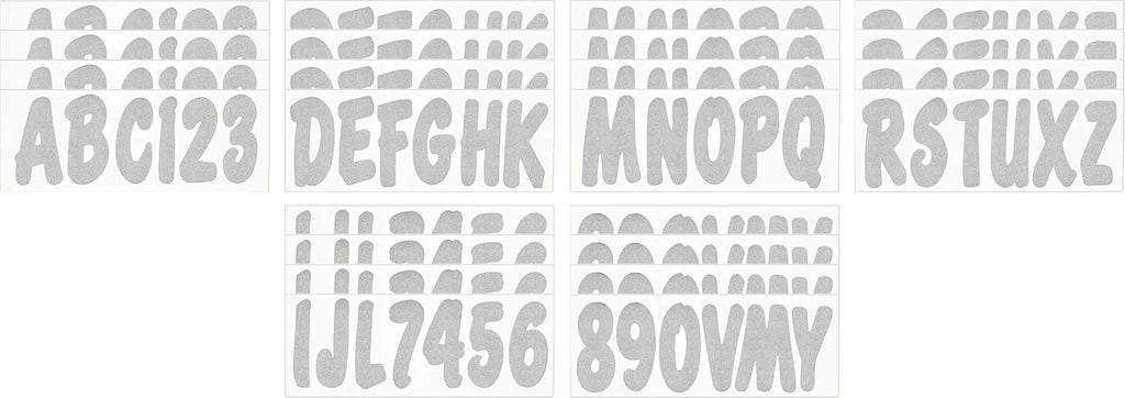 Hardline Products Series 200 Factory Matched 3-Inch Boat & PWC Registration Number Kit - SIL200EC