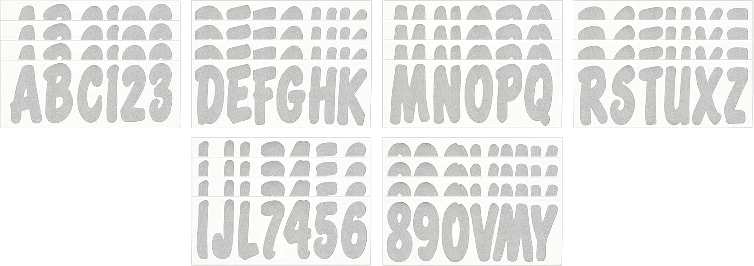 Hardline Products Series 200 Factory Matched 3-Inch Boat & PWC Registration Number Kit - SIL200EC
