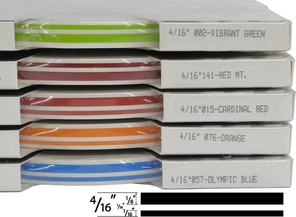 Universal TFX 0004015 - Auto Customizing Dual Pinstripe - 4/16" x 150' (1/8” Stripe, 1/16" Gap, Then 1/16” Stripe) - 015-Cardinal Red