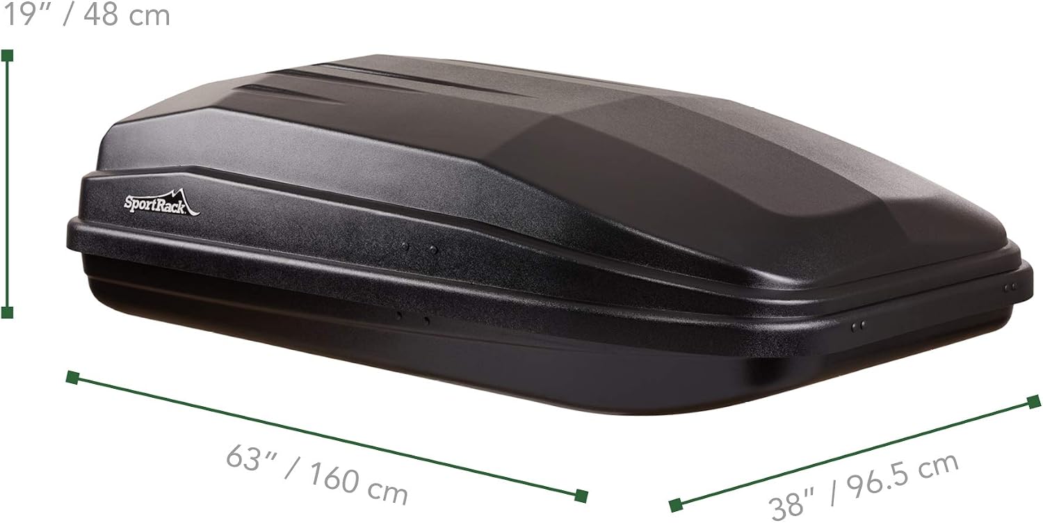 SportRack Vista XL Rear Opening Cargo Box,Black