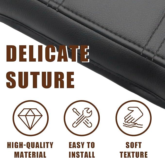 Muslogy for Acadia 2017-2023 Center Console Pad Armrest Cover Vegan Leather - Image 5