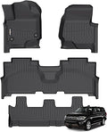 GINOWY-Floor Mats for Ford Expedition MAX 2025 2024 2023 2022 2021 Bench Seat 8 by GINOWY