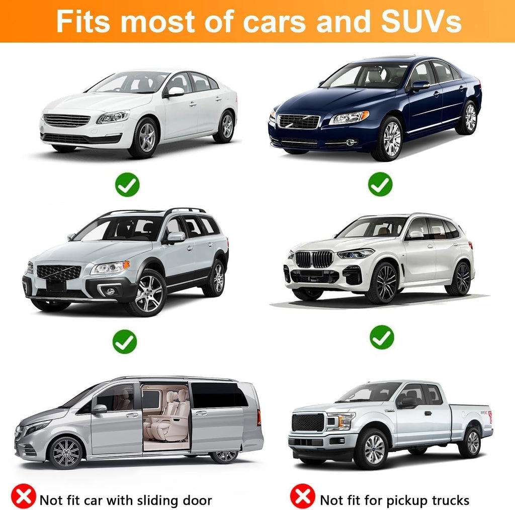 4Pcs Car Side Window Sunshade Net for 2018-2023 Chevy Chevrolet Traverse, Auto Camping Privacy Screen Breathable Mosquito Bug Cover Nylon Mesh,M SUV