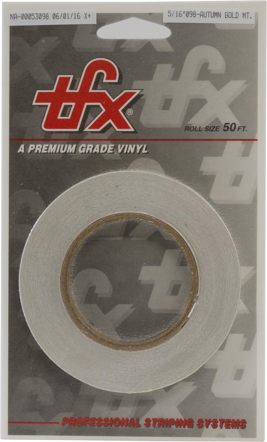 Universal TFX 00053098 - Auto Customizing Dual Pinstripe - 5/16" x 50' (1/8” Stripe, 1/8" Gap, Then 1/16” Stripe) - 098-Autumn Gold Metallic