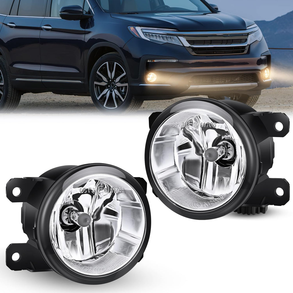 nilight fog lights assembly compatible with 2013-2015 honda, main product view