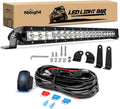 nilight led light bar 21inch 100w spot flood, main product view