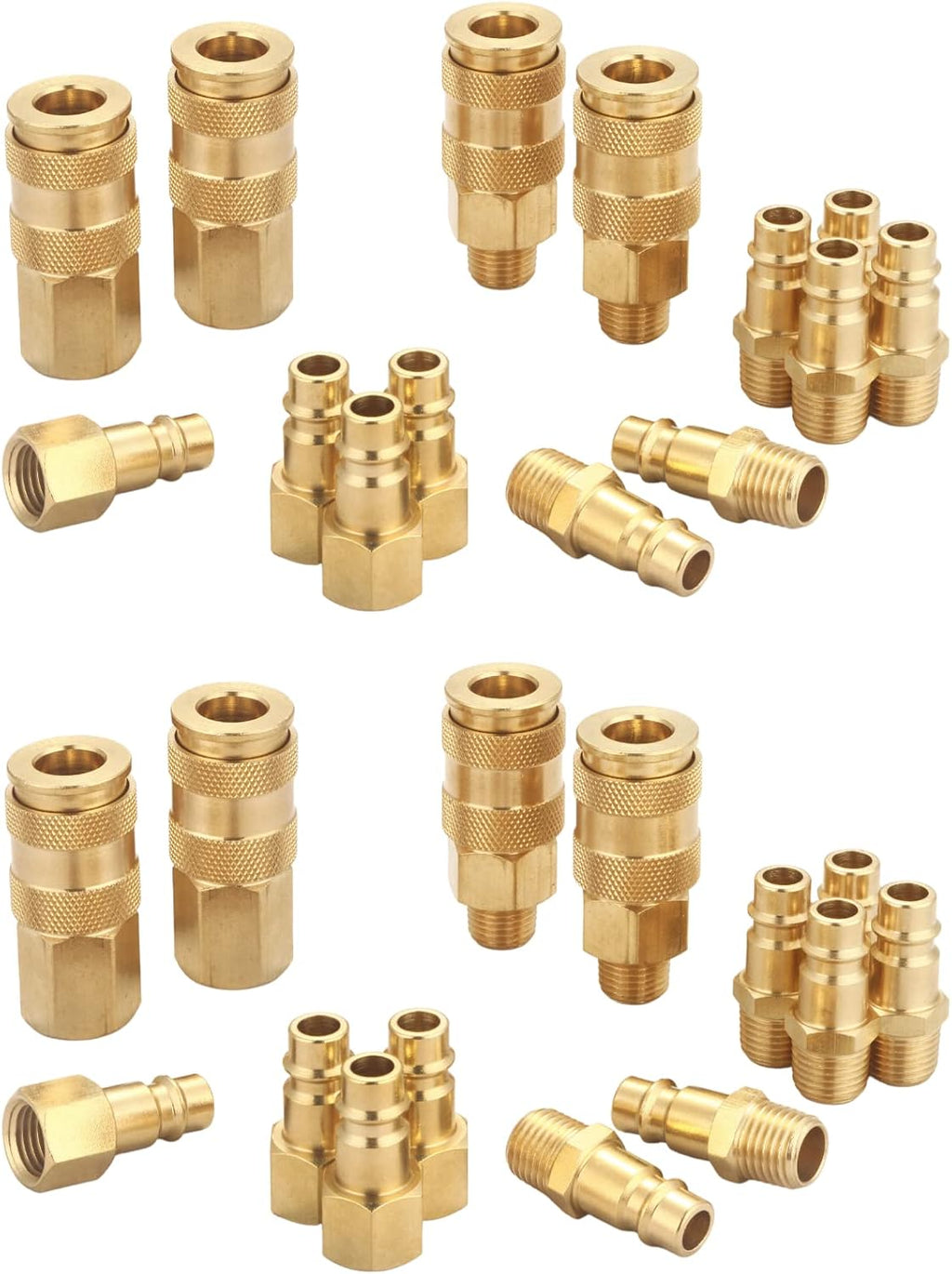 brass 1/4 inch npt high flow air coupler, main product view