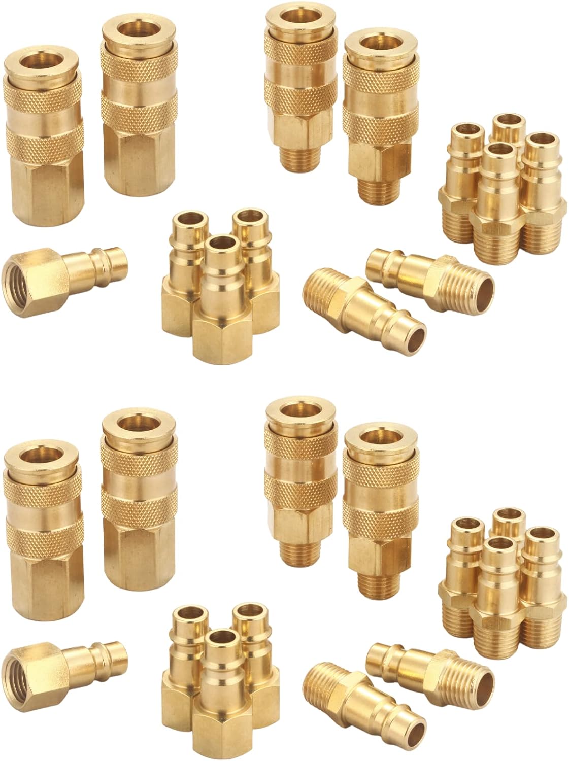 brass 1/4 inch npt high flow air coupler, main product view