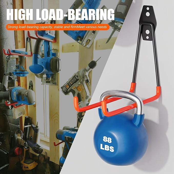 Heavy-Duty Garage Hooks -2 Pack Type large J - Image 4