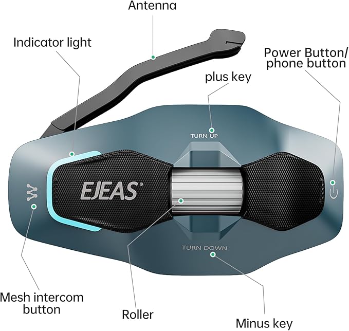 SolaMr X10 Motorcycle Helmet Bluetooth Headset Speakers Headphone, Ski Helmet - Image 9