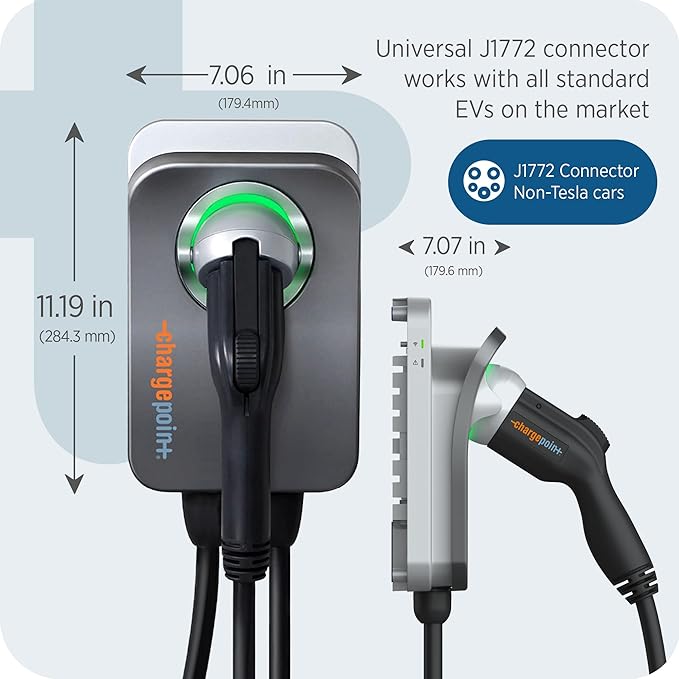 ChargePoint HomeFlex Level 2 EV Charger J1772, NEMA 14-50 Plug - Image 2