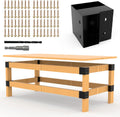 workbench bracket kit 2x4 heavy-duty steel 3-way corner, main product view
