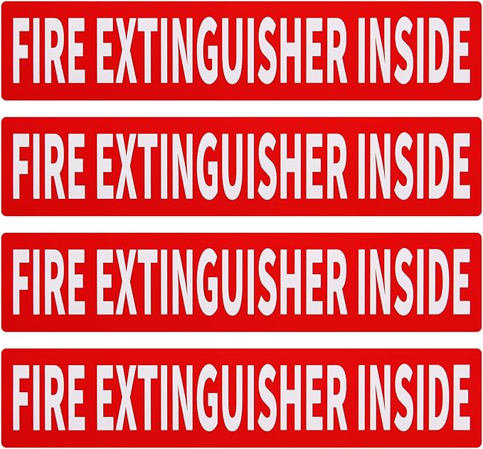Madrigal Fire Extinguisher Inside Sticker Sign, Weatherproof & UV Protected by Unknown