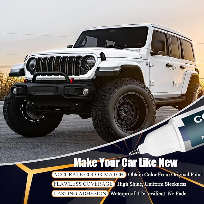 PX8/DX8 Black Touch Up Paint for Jeep, Car Paint Pen Scratch Repair Two-In-One - Image 4