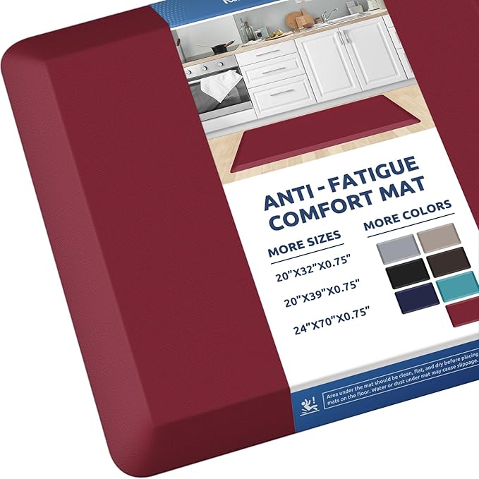 KitchenClouds Kitchen Mat Cushioned Anti Fatigue Rug 20"x39" Waterproof by KitchenClouds