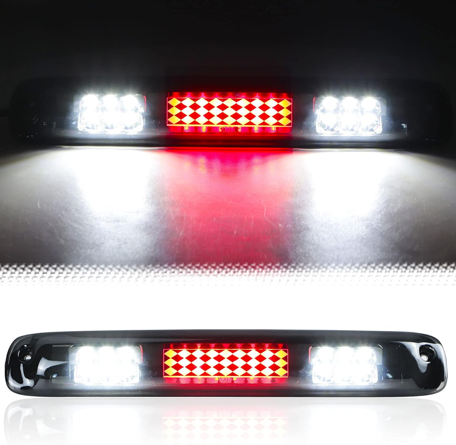 Tresound LED Third 3rd Brake Light for 1999-2007 Chevy Silverado GMC Sierra 1500 2500 3500 HD Classic, Rear Cargo Lamp High Mount Stop light