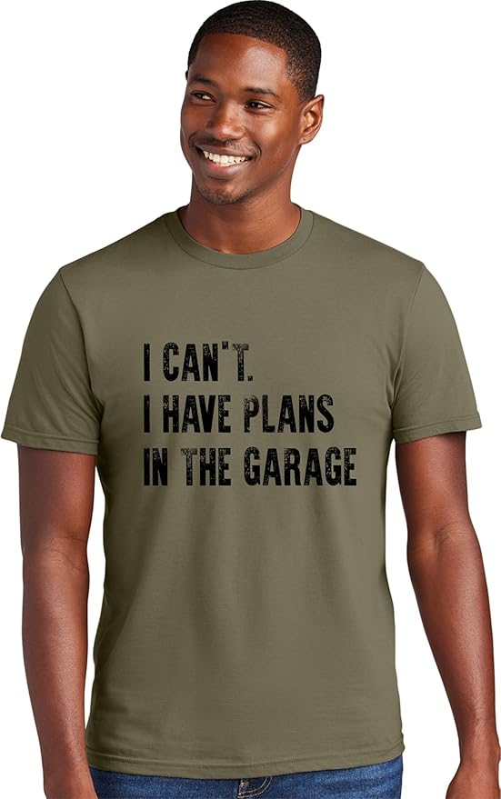 Go All Out Adult I Can't I Have Plans in The Garage Funny Dad Gift Deluxe Soft by GoAllOut