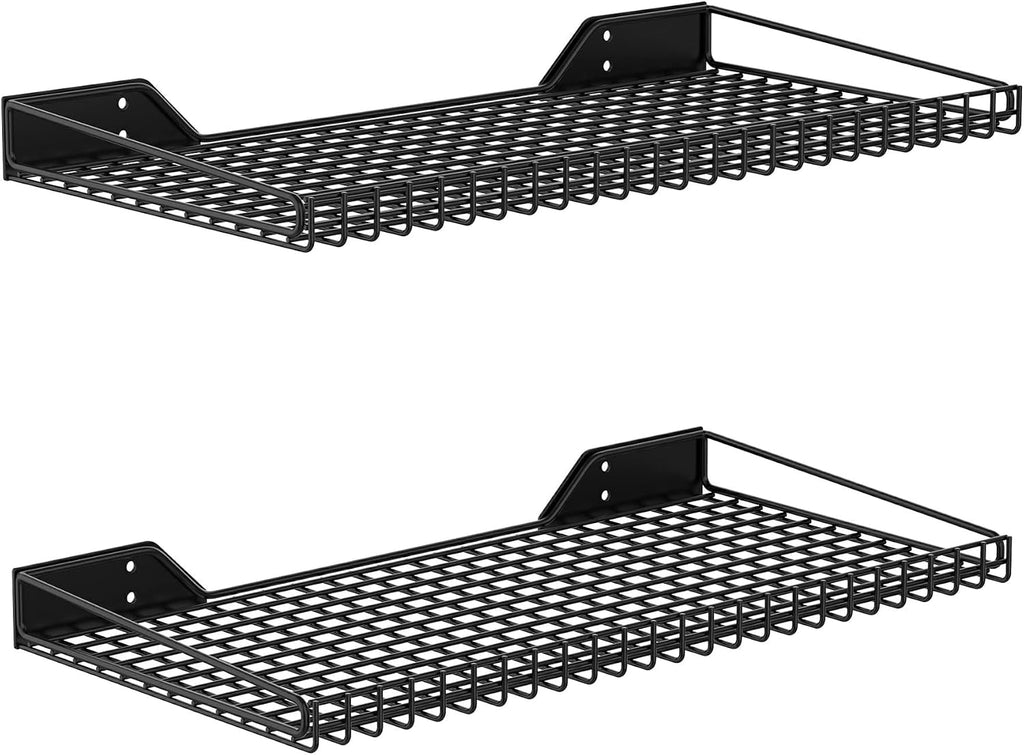 WALMANN 2 Pack Garage Wall Shelf, 23.5" x 12" Wall Mounted Storage Shelves