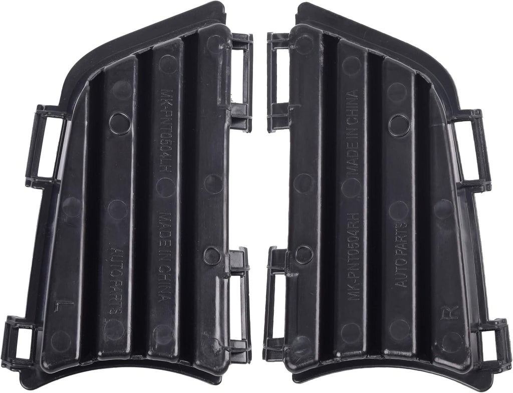 Front Bumper Lower Fog Light Cover Outer Grille Compatible with 2005-2008 Pontiac Vibe Replaces 88974247 88974246 (Left and Right)