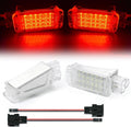 2Pcs Footwell Under Courtesy Light Luggage Glove Box Lamps, for, 911 997, for Carrera, for, for Boxster 987 Cayman 981 car Interior footwell Lights(Passion Red 1)