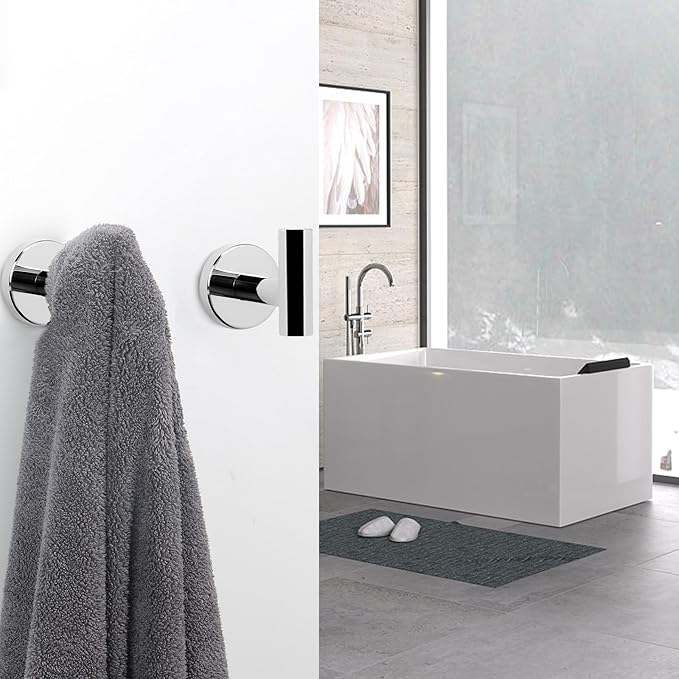 NearMoon Bath Towel Hooks- SUS 304 Stainless Steel Robe Hook Holder, Heavy Duty - Image 7