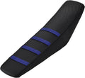 CHANGCHENG Electric Dirt Bike Seat Cover for Yozma IN10,Waterproof Anti-Slip PVC Seat Cushion Cover for Electric Bike Yozma in 10-Blue Stripe