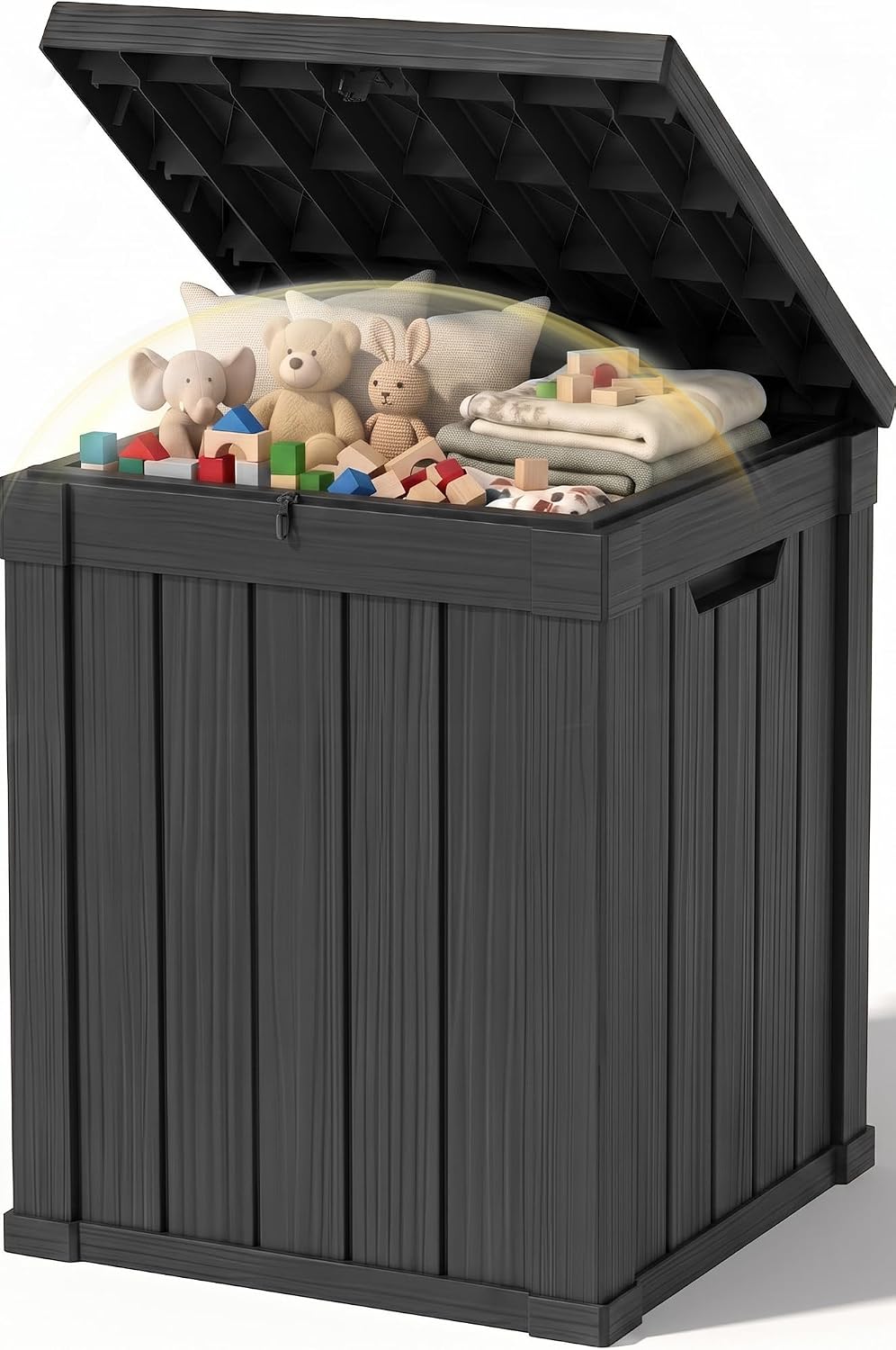 outdoor storage box,70 gallon waterproof resin patio deck, main product view