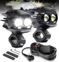 motorcycle fog lights led kit auxiliary driving lights, main product view