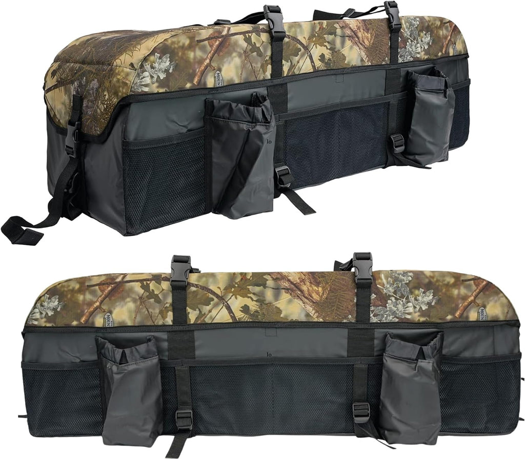 ATV Tek Arch Series Hunting and Fishing Expedition ATV/UTV Rear Rack Cargo Bag, Kings Mountain Shadow Camo, Waterproof ATV Bag with Spacious Compartments, Steel Frame Support.