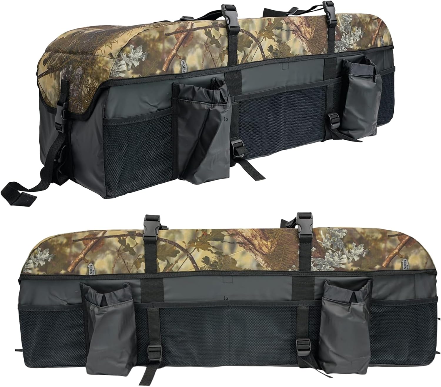 ATV Tek Arch Series Hunting and Fishing Expedition ATV/UTV Rear Rack Cargo Bag, Kings Mountain Shadow Camo, Waterproof ATV Bag with Spacious Compartments, Steel Frame Support.