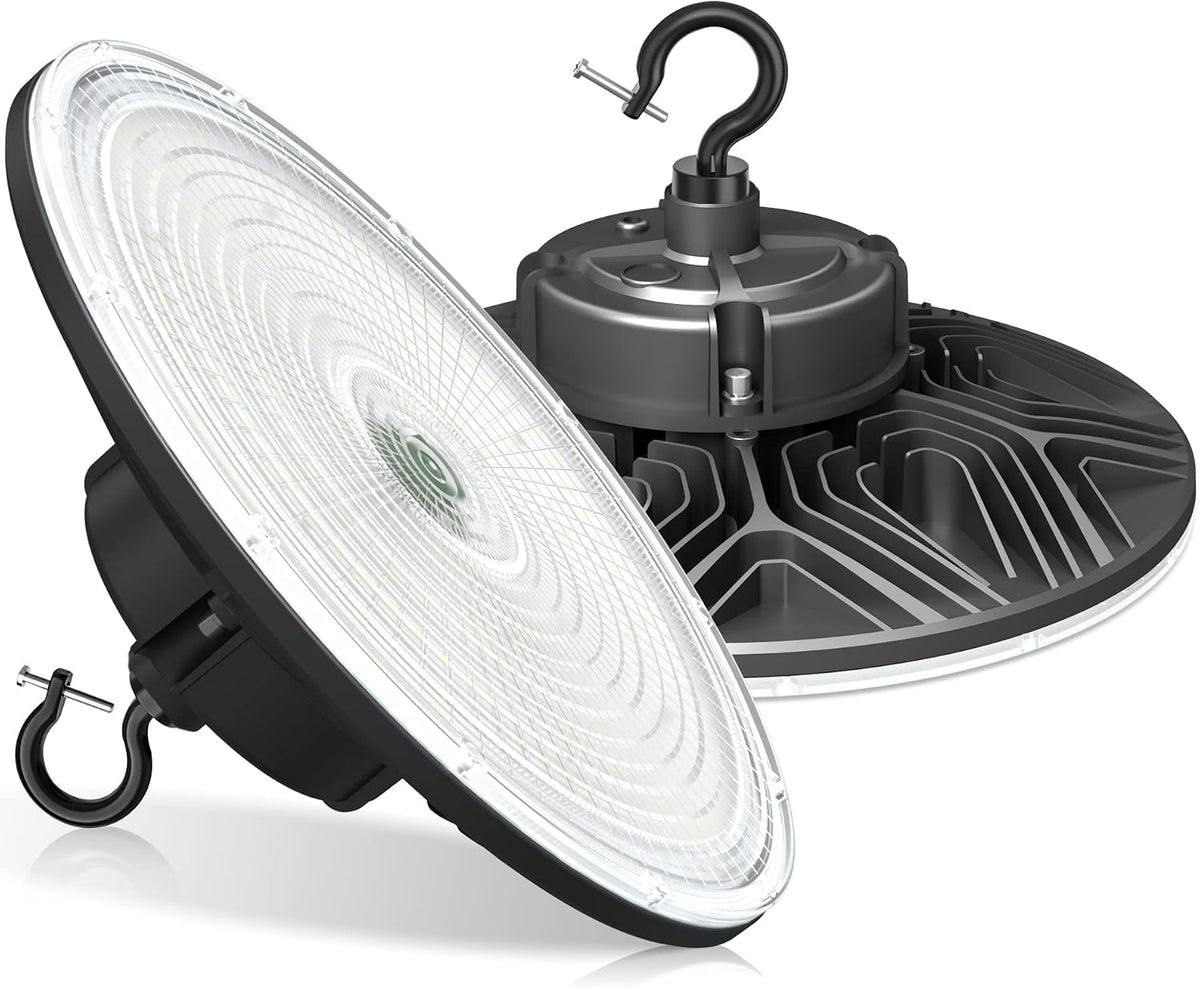 150W UFO-LED-High-Bay-Light, UL & DLC Listed 5000K Daylight 21000LM, 0-10V