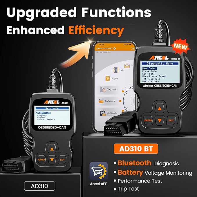 ANCEL AD310BT OBD2 Scanner Bluetooth - Image 2