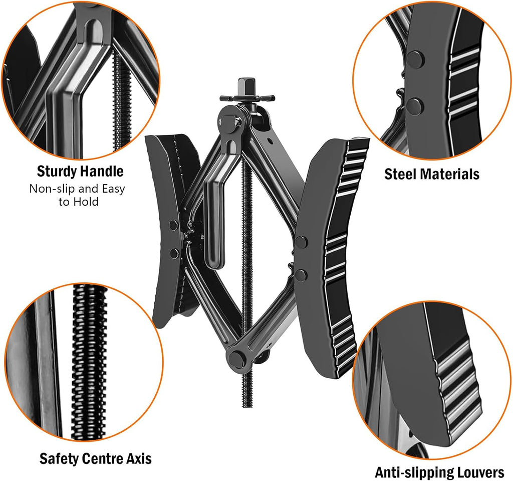 Lafati Camper Wheel Chock Stabilizer 2 Sets for RV Travel Trailer Heavy Duty X-Shaped RV Stabilizer Wheel Chock Anti-Move Tire Wheel Chock