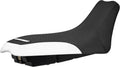 Enjoy Mfg USA-Made Gripper Seat Cover - Compatible with Polaris Outlaw 90 (2007-2016) Outlaw 110 (2016-2026) _#252 (White Side/Black top Utility)