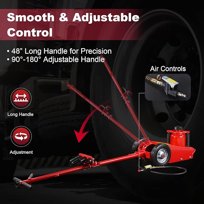 Stark USA Heavy Duty 35-Ton Air Hydraulic Floor Jack - Image 4