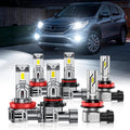 SEALIGHT Compatible For 2023-2025 Ford F250 F350 F450 F550 XL XLT Super Duty Fog Light Bulbs Kit, 92000LM 800% Brightness 6500K White, -40°F Instant Start, Plug-N-Play, Pack of 6
