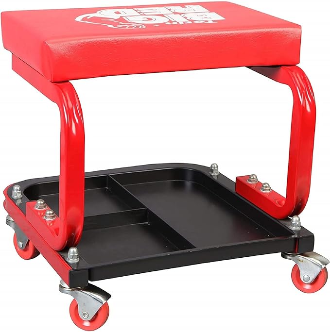 Torin Big RED TR6300-3 250lbs Red Rolling Automotive Creeper Garage/Shop Seat: - Image 6