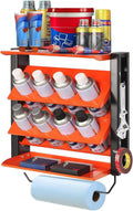 spray can holder, wall mount paint bottle organizer, main product view