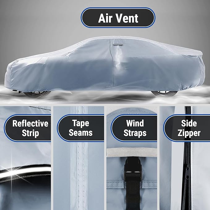 iCarCover Premium Car Cover for 1971-1978 Pontiac Grand Safari Station Wagon - Image 5