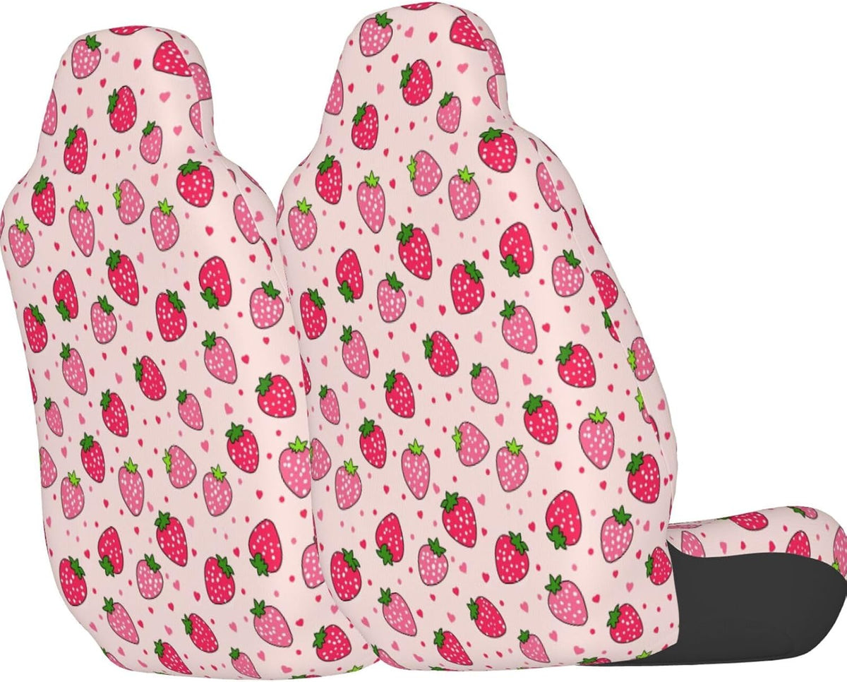 dujiea pink strawberry 2 pcs universal auto seat on a desk or shelf