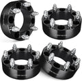 EVIL ENERGY 6x5.5 Wheel Spacers 2 inch Compatible with Chevy 1999-2022 Silverado 1500, 6x139.7 mm 6 Lugs 108 mm Hub Bore M14x1.5 Studs Black, Not Hubcentric