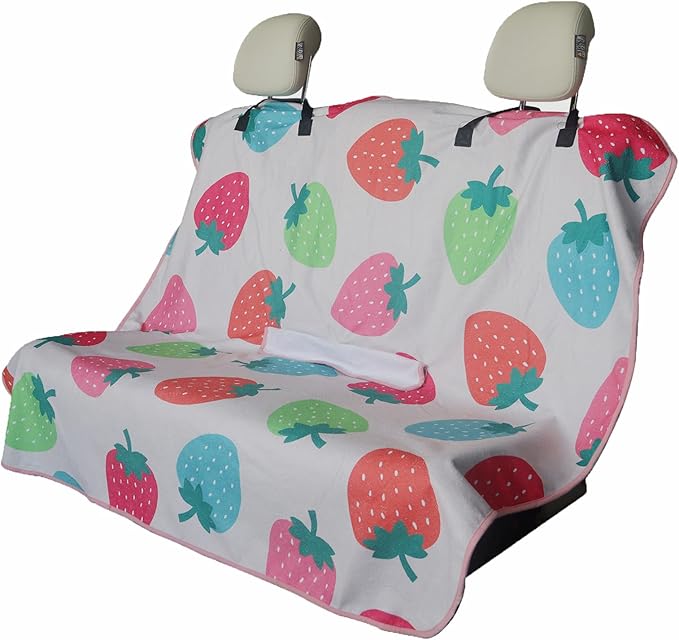 Back Seat Cover for Car Trucks Van SUV, Waterproof Rear Bench Towel Seat Covers by LoyaGour