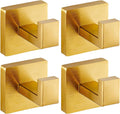 brushed gold towel hooks for bathrooms, heavy duty, main product view