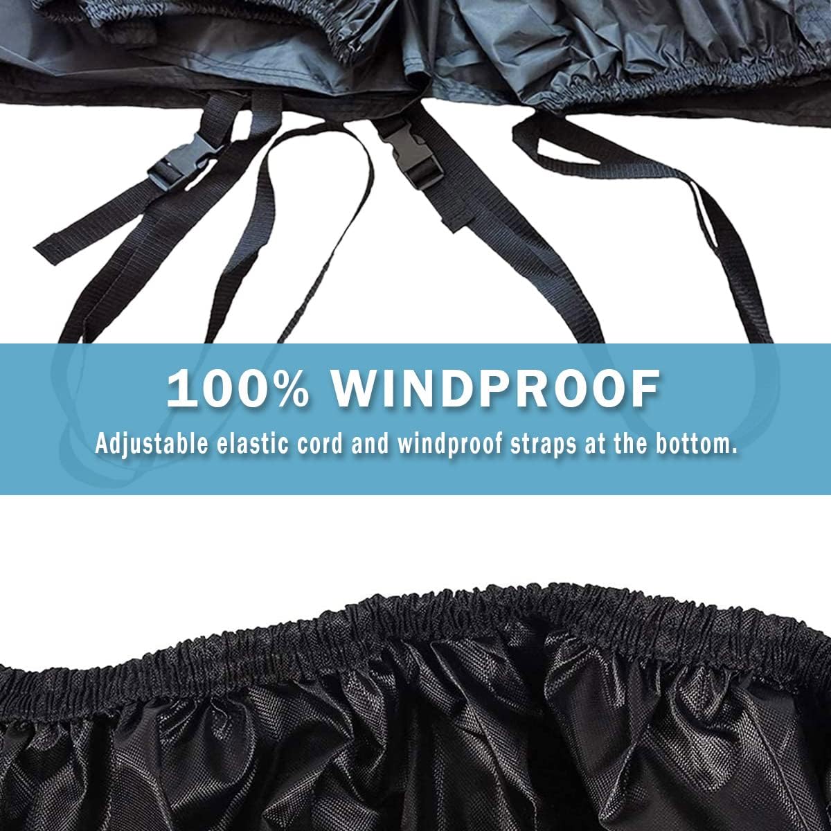 UTV Cover Waterproof Heavy Duty 4-6 Seater Cover Black Oxford Cloth Protection Covers for Polaris RZR Mahindra Can-Am Defender All Weather Side by Side Cover UTV Accessories