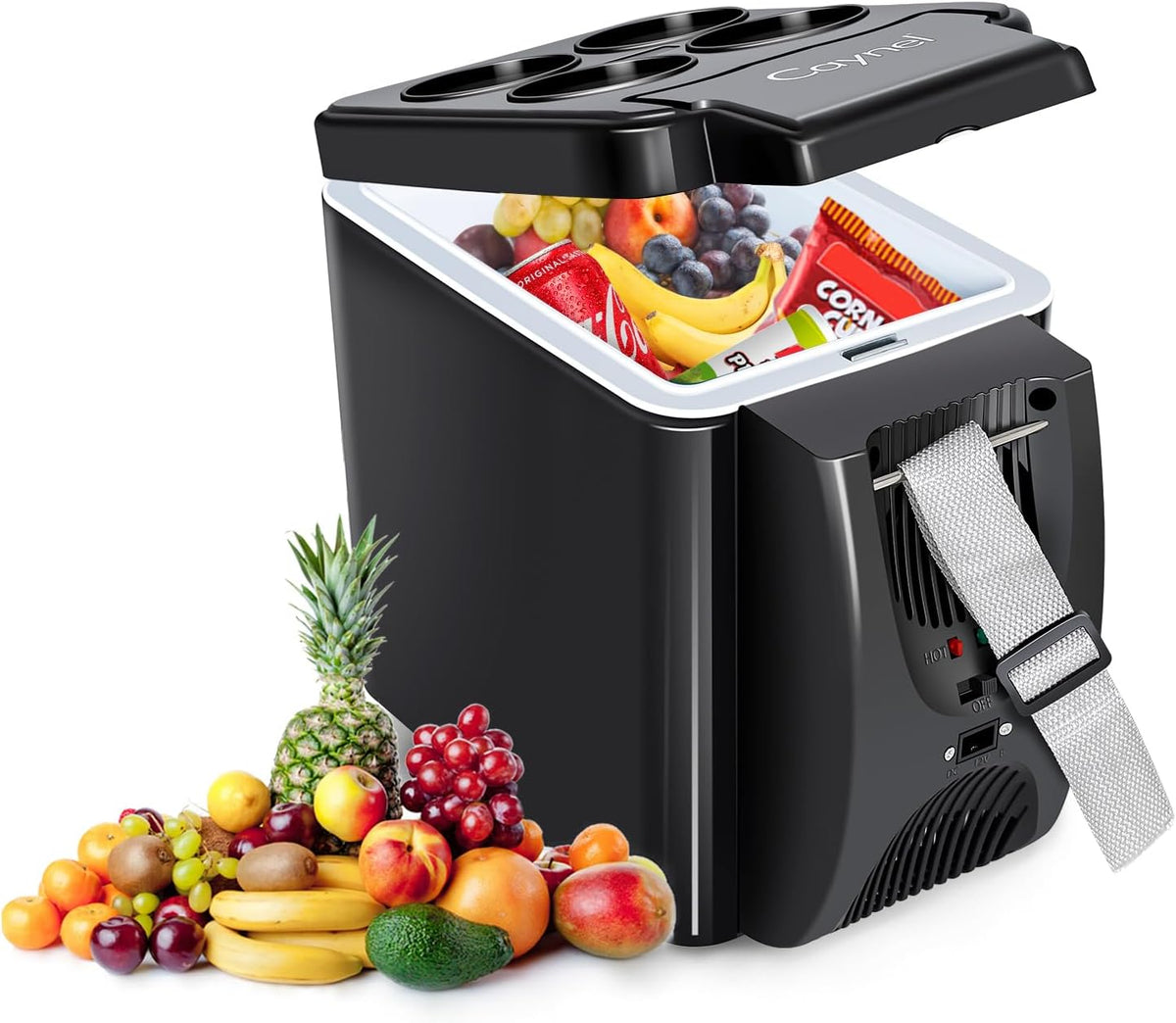 CAYNEL 12V 6 Quart Personal Thermoelectric, 6 Liter Capacity, Portable Electric