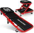 M-AUTO 40-Inch Folding Creeper Rolling Seat, All-in-One Adjustable Roller