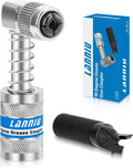 90 Degree Grease Gun Coupler, Heavy Duty Locking Grease Gun Adapter | 10,000 PSI High Pressure Right Angel Grease Gun Tips for Tight Spaces, Quick Release Lock, Upgraded 4-Jaw Design